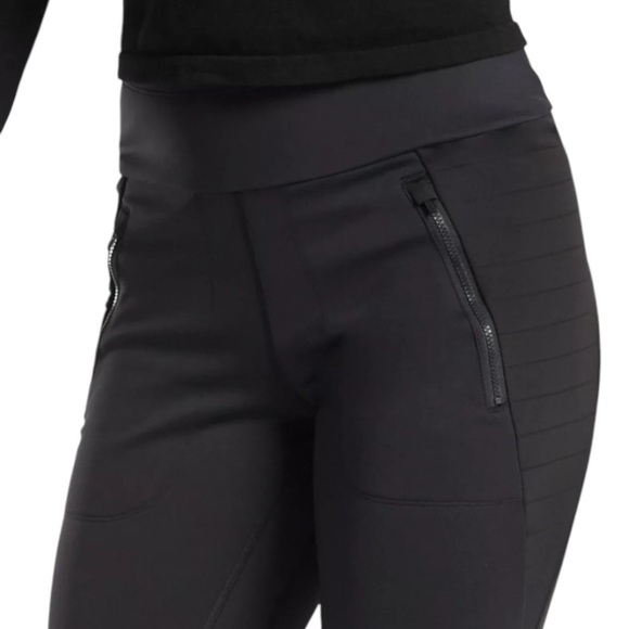 ATHLETA Peak Hybrid Fleece Tight | Cold Weather Training Ankle Legging Black XS - Picture 2 of 10